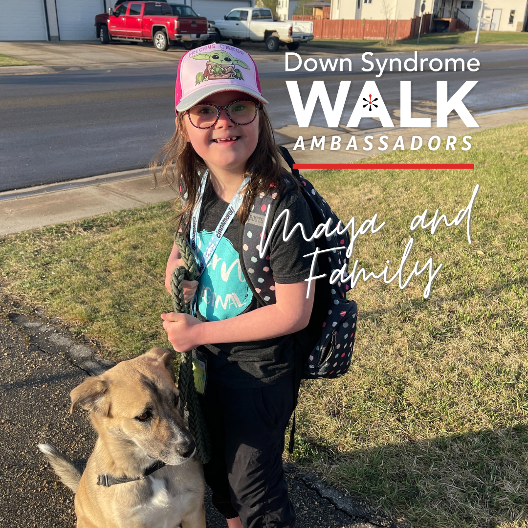 Down Syndrome Walk Ambassador Maya and Family
