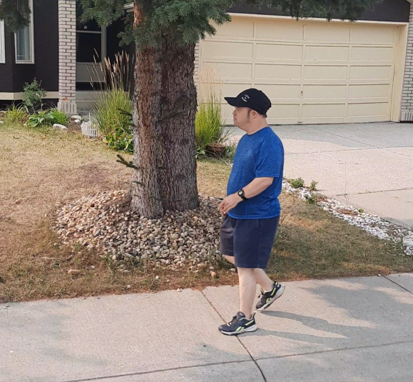 Paul Walking Outside Independently Paul Walking Outside Independently